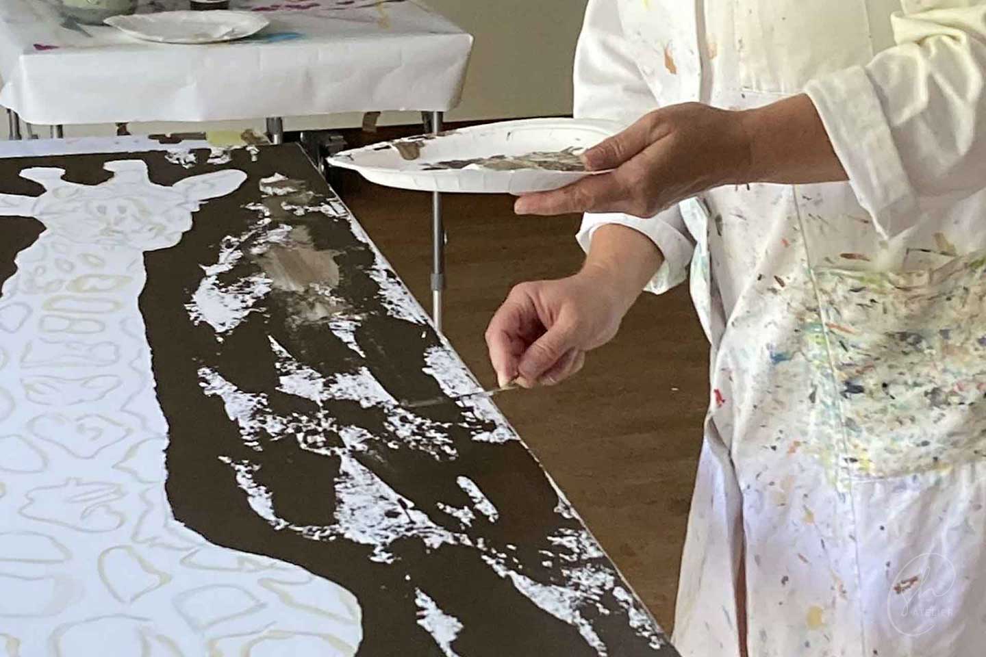 Ein Bild entsteht - die Giraffe