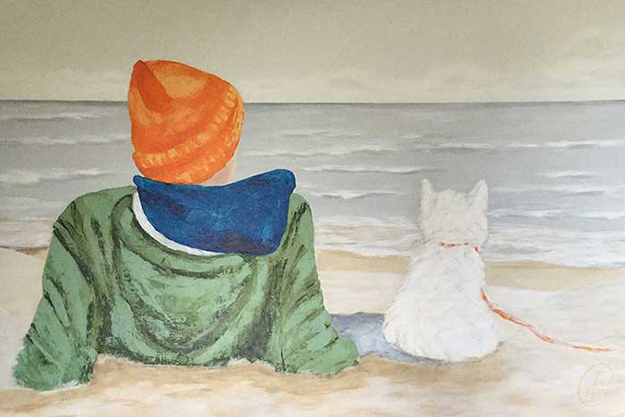 Referenzen | Bild Paula | Paula mit Frauchen