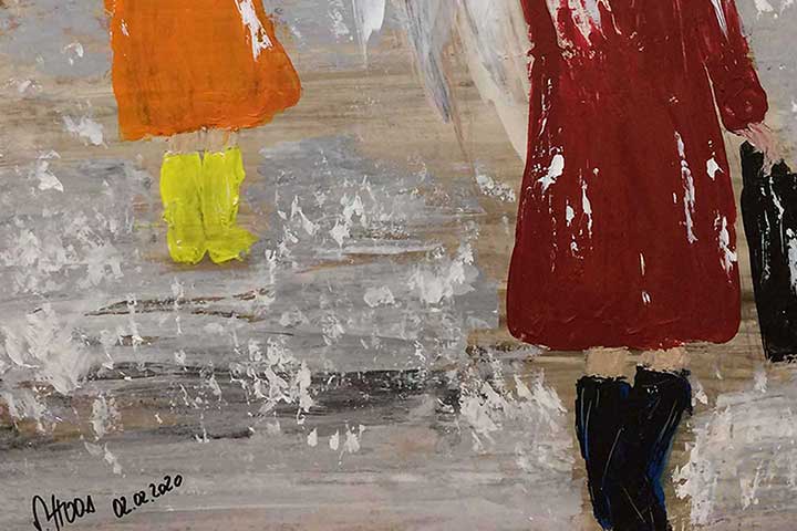 Referenzen | Bild Woman in rain | Detailansicht 2