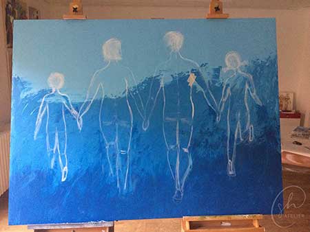 Vorbereitungen des Bildes Familienglück