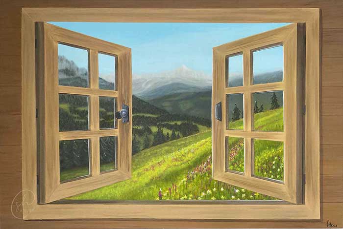 Verkauf von Gemälden | Ausblick von Susanne Hoos