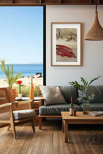 Verkauf von Gemälden | Boot No 1 | Beispiel des Werks mit Rahmen