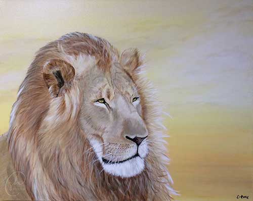 Verkauf von Gemälden | Löwenstark von Susanne Hoos