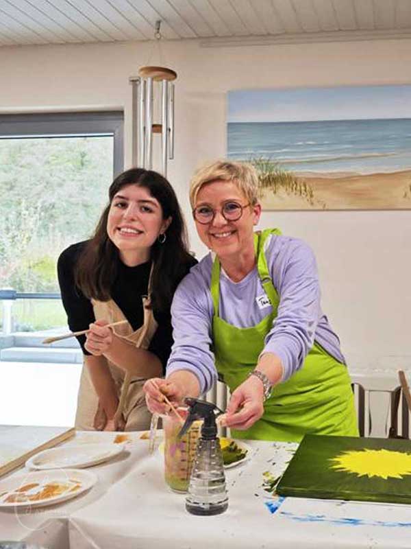 In allen Workshops herscht immer gute Laune!