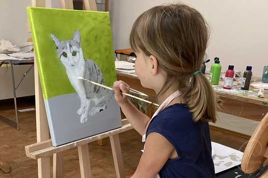 Meine Katze - Ein Bild aus einem Kinder-Workshop.
