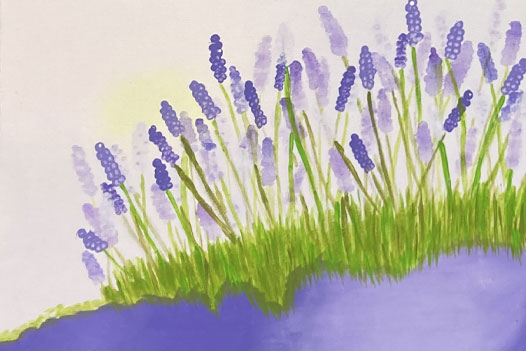 Kerze - Ein Bild aus einem Kinder-Workshop.