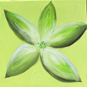 Bild eines Teilnehmer im Malkurs meditatives Malen | Kleeblatt