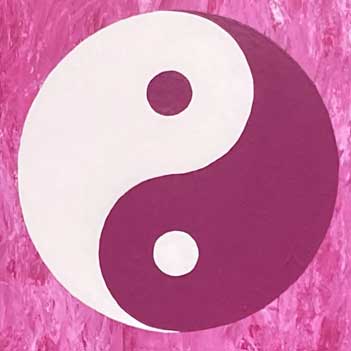 Bild eines Teilnehmer im Malkurs meditatives Malen | Blume