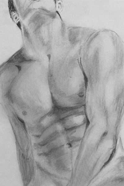 Beispiel einer Aktmalerei von Susanne Hoos