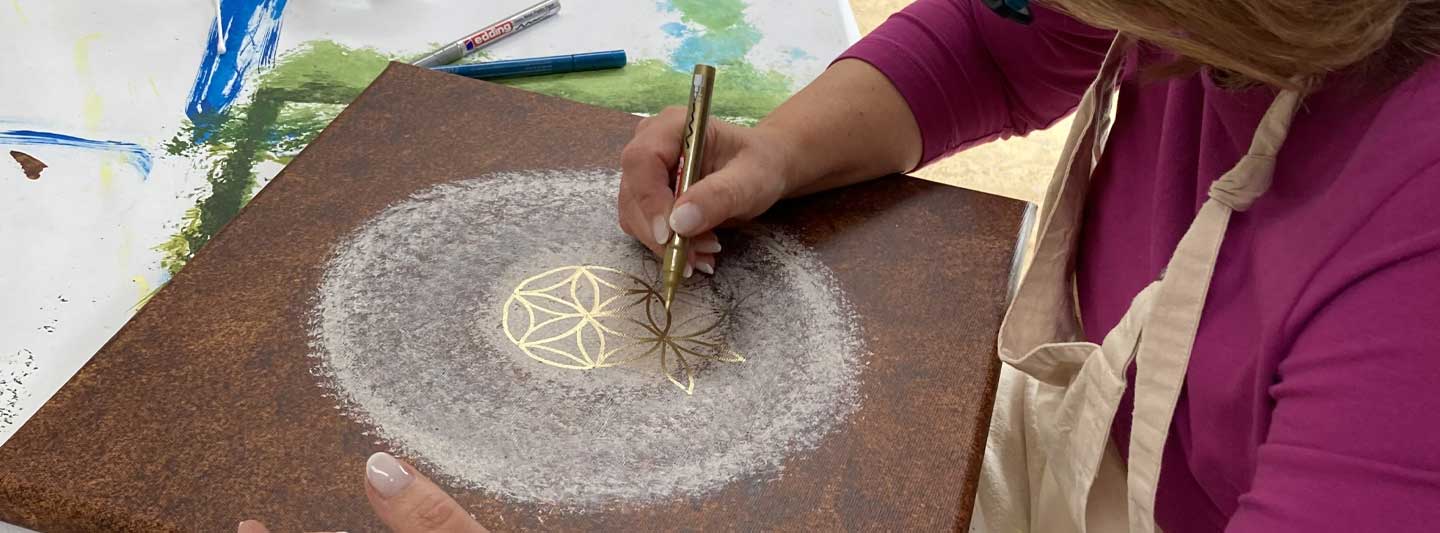 In meinen Kursen für Kinder wird mit Freude und Spaß gemalt!