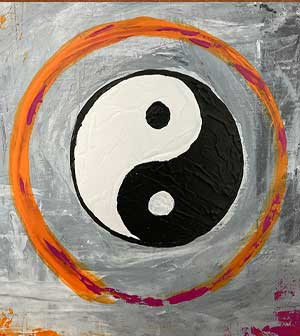 Neuer Workshop meditatives Malen im November / Dezember 2024 - Thema: Yin Yang.