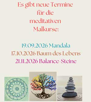 Neue Termine meditatives Malen 2026