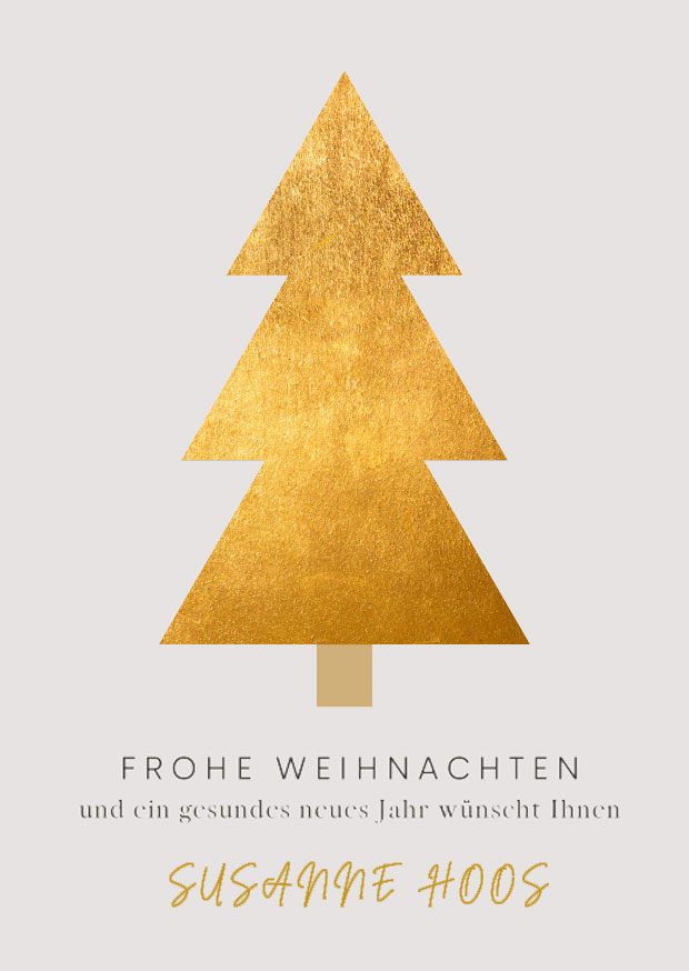 Ich wünsche allen Kunden und Freunden ein besinnliches Weihnachtsfest. Ihre Susanne Hoos